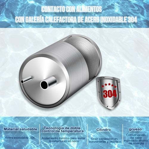 Dispensador De Agua Fría/caliente Con Sistema Oculto Gris