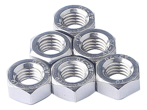 Tuerca Hexagonal De Acero Inoxidable 304 De 1/4 -20