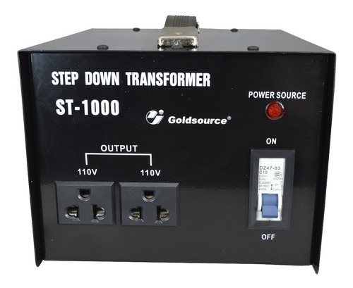 Transformador 220v - 110v 1000w Con Llave - Nuevo - Cs