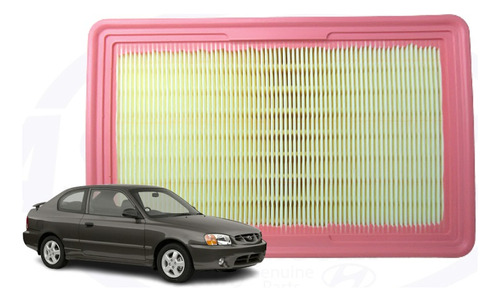 Filtro Aire Motor Para Hyundai Accent 1.3