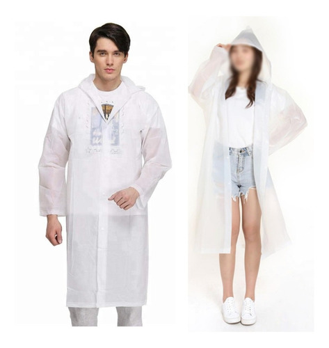 Imagen 3 de 4 de Capa Poncho Impermeable Lluvia Adulto Con Gorro
