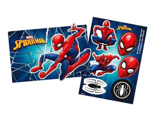 Kit Decoração Homem Aranha Animação Com 1und