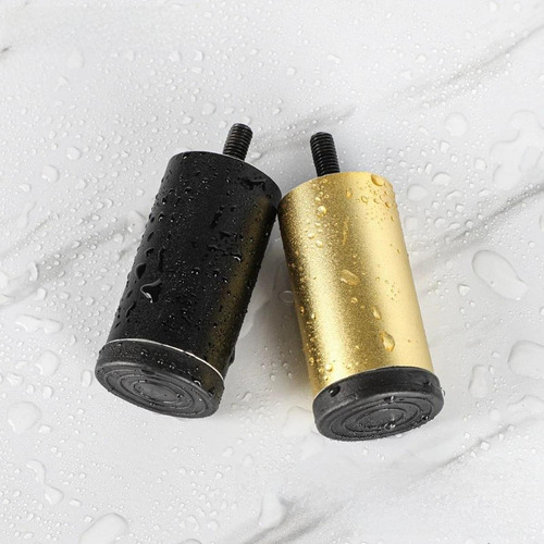 2x Muebles Ajustables Patas Reemplazo De Metal A 12 Cm Oro