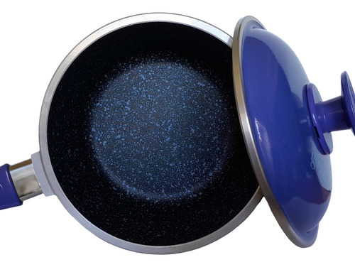 Cacerola Con Mango 18 Cm Tricapa Antiadherente Azul (Usado)