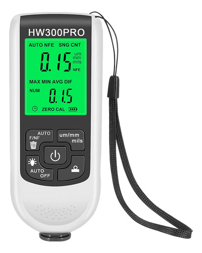 0-2000um Medidor Espesor Pintura Auto Probador Profundidad Blanco