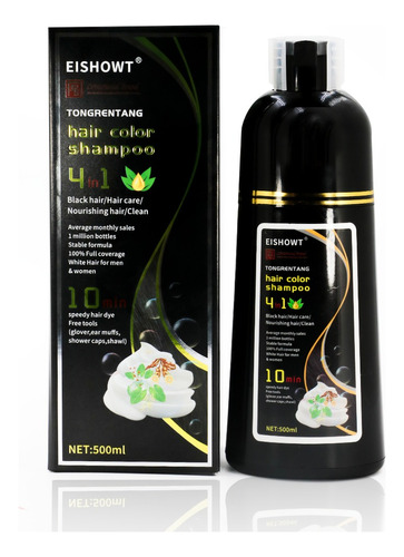 Kit De Shampoo Tinte Esencia De Hierbas Cubre Canas 4in1 
