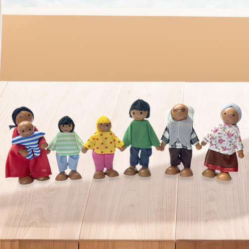 Para Juego De 7 Piezas De Personas En Miniatura, Conjunto