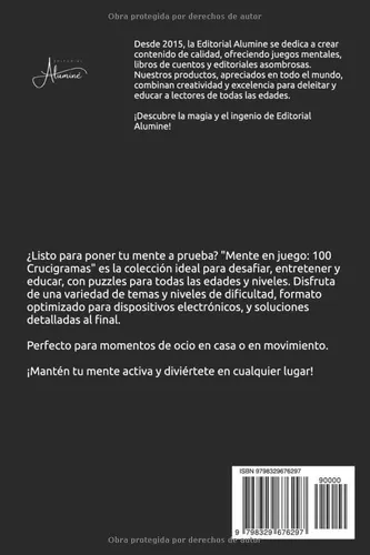 Mente En Juego: 100 Crucigramas De Todos Los Niveles: Desafi