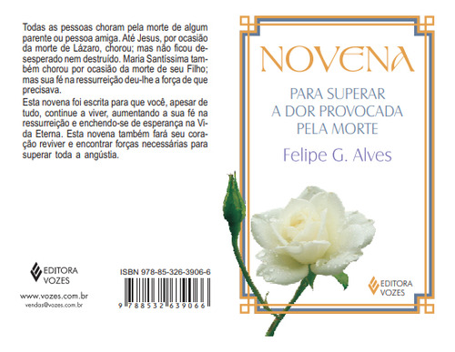 Novena para superar a dor provocada pela morte, de G. Alves, Felipe. Editorial Editora Vozes Ltda. em português, 2009