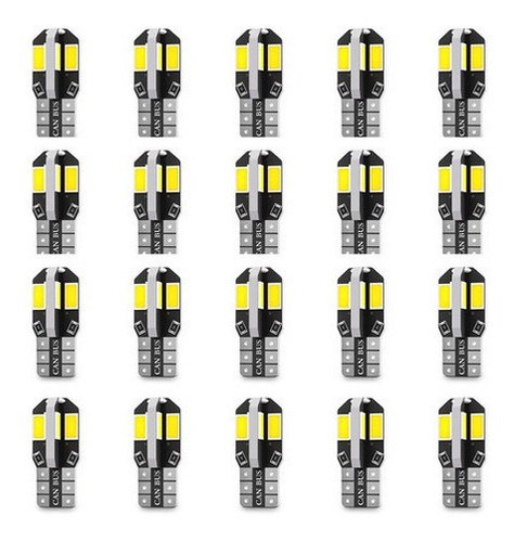 2x T10 Cola De Pescado Canbus 8smd W5w 12v