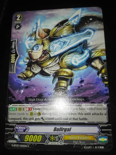 Bullrgal - Glorious Bravery Of Radiant Sword -carta Vanguard