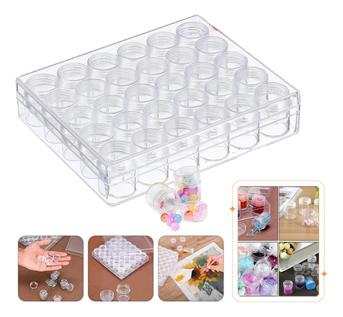 Organizador Acrílico Para Strass Cristales 30 Potes Manicura