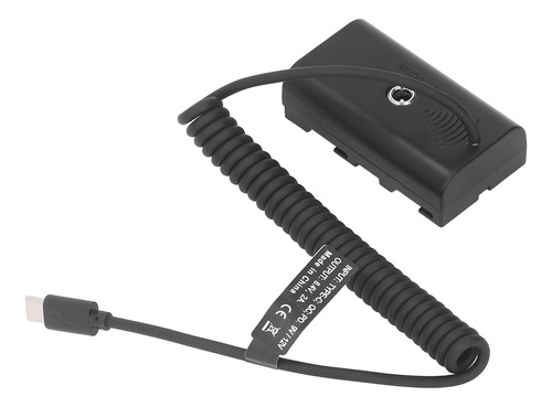 Adaptador Dc De Batería Ficticia, Acoplador Tipo C A Np F970