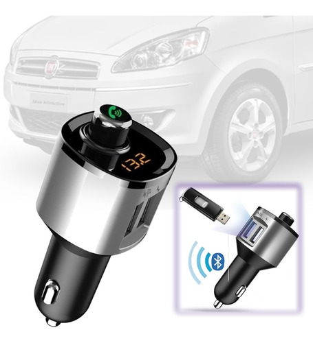 Adaptador Mp3 Bluetooth Usb Via Radio Carregador Idea 2006