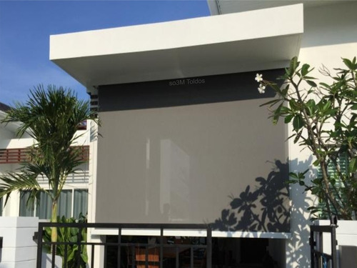 Imagem 2 de 5 de Toldo Cortina Tela Solar Pronto 330 L X 200 A So3m Toldos