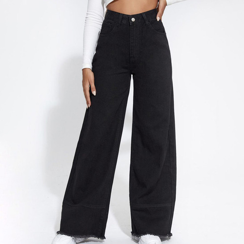 Pantalones Anchos Transpirables De Cintura Alta Con Todas La