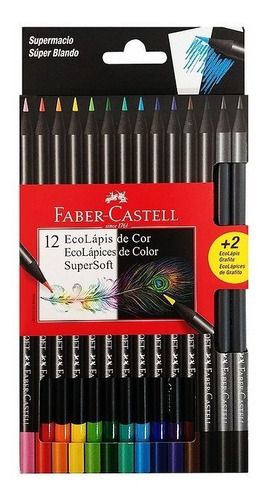 Color Faber Castell Super Soft X 12 + 2 Lápices