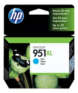 Tinta Hp 951xl Cn046al Cyan 1500 Páginas