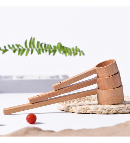 Cuchara De Medida De Madera Cuchara De Café Suministros M