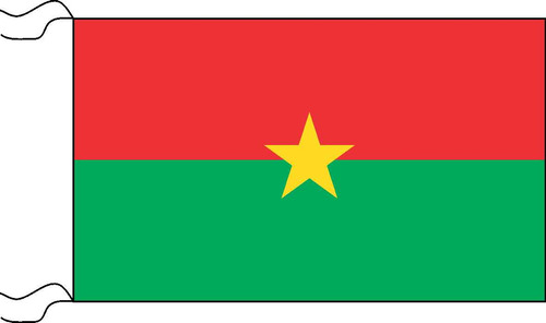 Bandera De Burkina Faso Estampada De 150 X 90 Cm