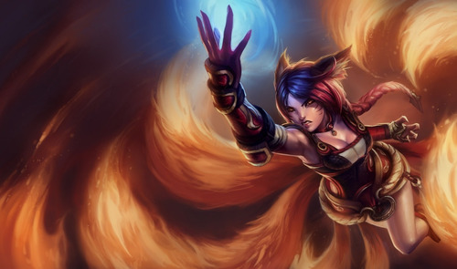 Quadro Poster League Of Legends Lol Ahri Moldura 43x33cm | Parcelamento sem  juros