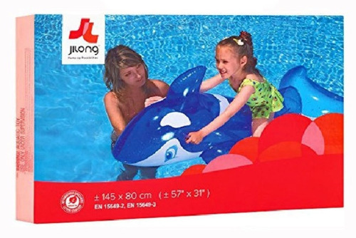 Ballena Flotador Bote Inflable Ideal Pileta Colchoneta Color Foto 1