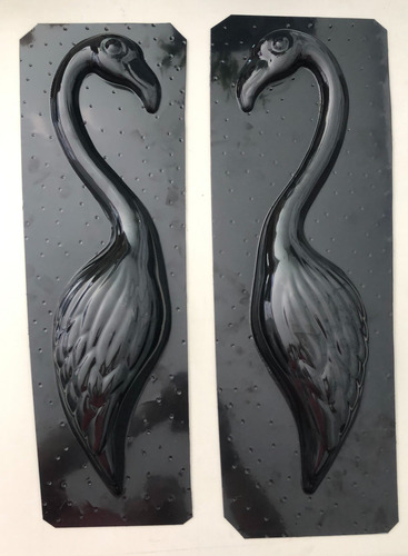 Forma De Artesanato Em Abs 1,5mm Garça 53cm