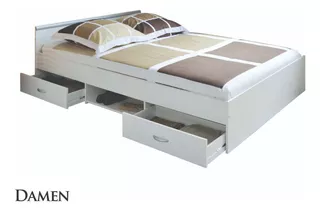 Cama Tarima Queen Size,madera Tornillo, Modelo Damen