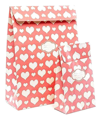 Bolsa De Regalo Pressie Pouch Con Cierre Hermético, Corazone