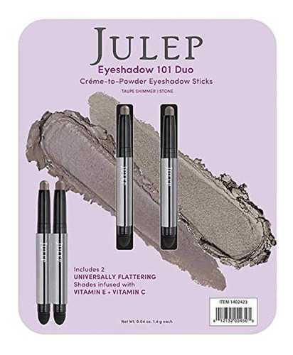 Julep Crème To Eyeshadow Stick Duo - Palo De Sombra De Ojos,