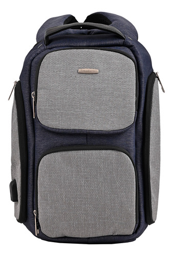 Mochila Para iPad Tablet Elegante Bonita Calidad Us Urban Color Gris Diseño de la tela Liso