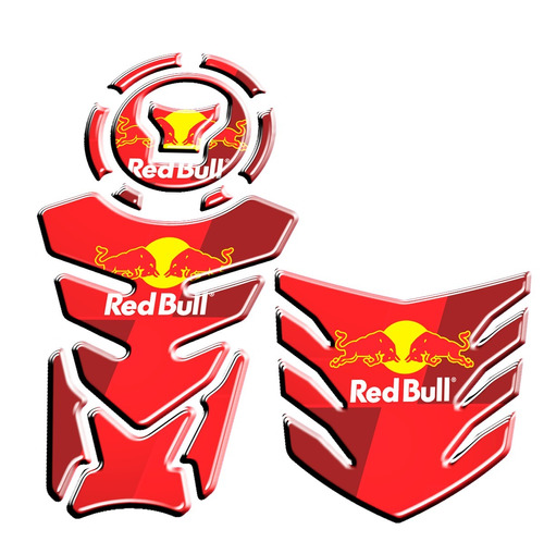 Kit Adesivo Tanque Bocal Rabeta Fan Titan 160 Red Bull 14