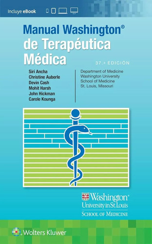 Libro Manual Washington De Terapéutica Médica 37° Edición 