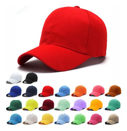 Gorra Acrilico Ibepsa Curva Lisas Para Bordar 5 Pz