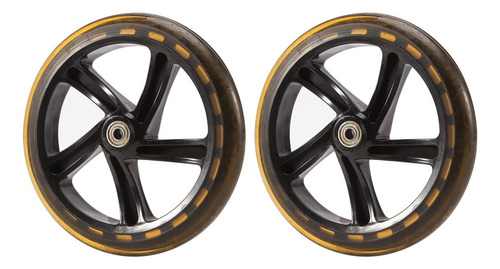 2 Piezas Scooter Wheel 200 Mm Pu Material Rueda, Transparent