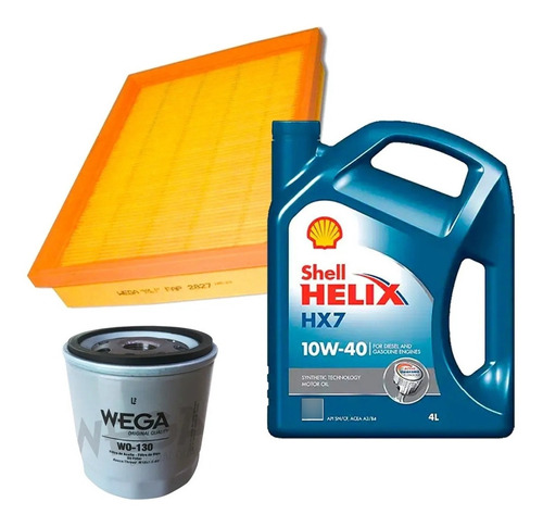 Kit Filtros Y Aceite Shell Hx7 10w40 Gm Corsa 1.4 Y 1.6