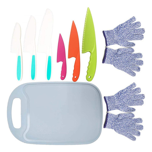 Set De 11 Cuchillos De Plástico Para Niños, Set De Cuchillos