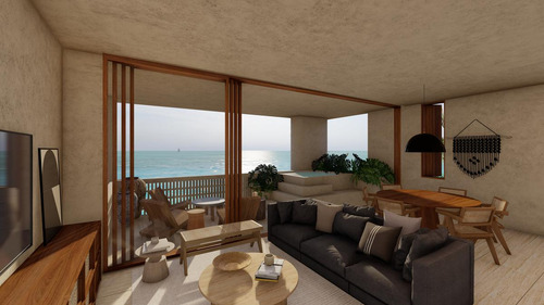 Departamento En Venta En La Playa En Tankah Tulum (1040)
