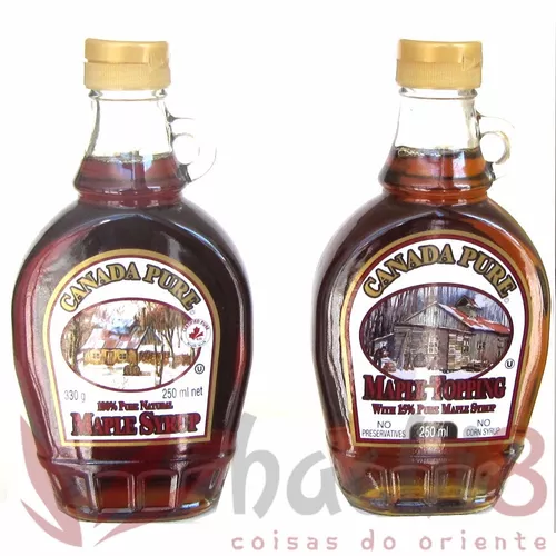 Maple Syrup 15% Xarope Bordo 250ml Canada Pure