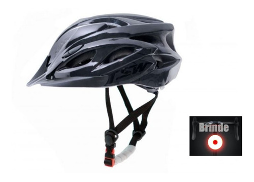 Capacete Tsw Raptor Iii Com  Led Ciclismo Bike + Brinde 