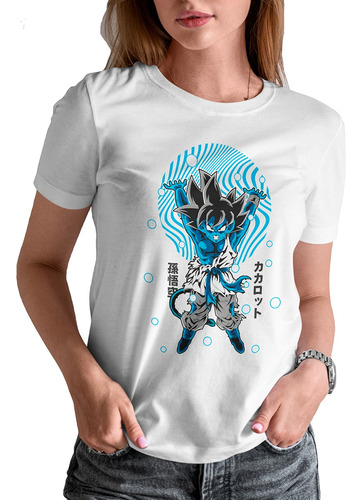 Blusa / Playera Dragon Ball Goku Anime Para Mujer N#103