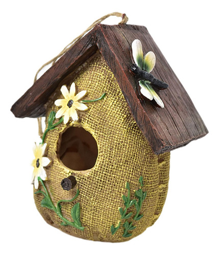 Casa De Pájaros Colgantes Para Al 13 Cm X 10,5 Cm X 16 Cm