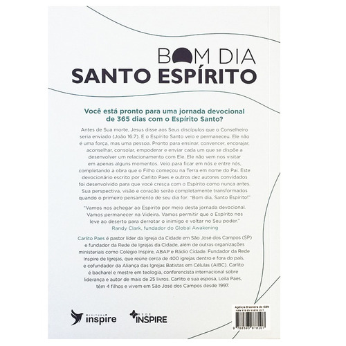 Livro Devocional Bom Dia Santo Espirito Carlito Paes | Parcelamento sem juros Livro Devocional Bom Dia Santo Espirito Carlito Paes | Parcelamento sem juros