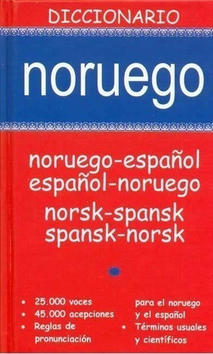 Libro - Diccionario Noruego - Español / Español - Noruego
