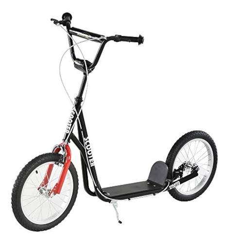 Aosom Youth Scooter Kick Scooter For Kids 5+ With