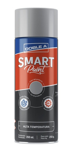 Pintura En Aerosol Alta Temperatura 350ml Doble A Color Negro