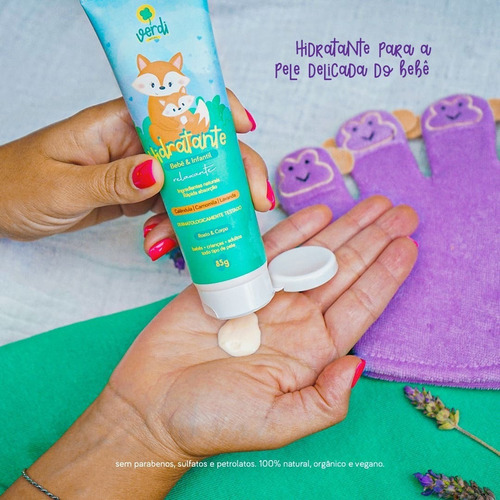 Imagem 10 de 10 de Hidratante Natural Relaxante P/ Bebê Verdi Natural ® Vegano