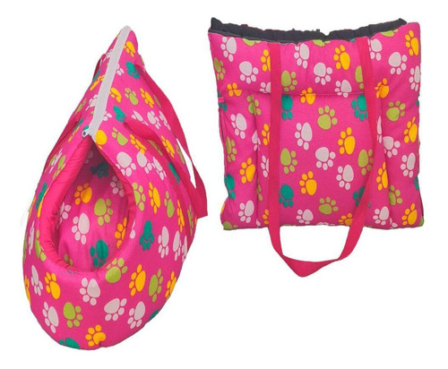 Kit Transporte Bolsa Colchonete Impermeavel Pop Dog Pink