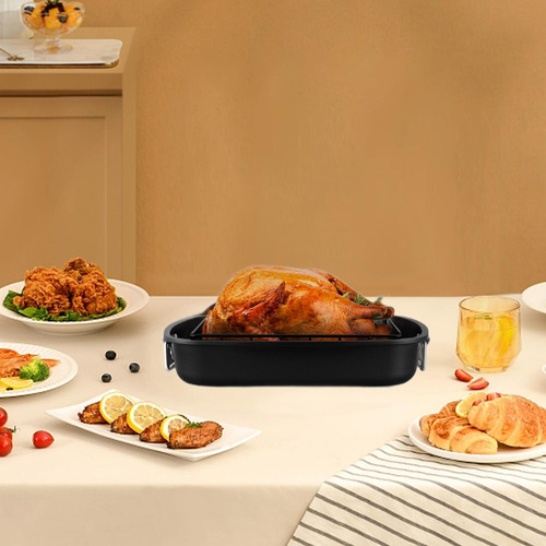 Bandeja Para Asar Con Rejilla, Bandeja Para Hornear, 17