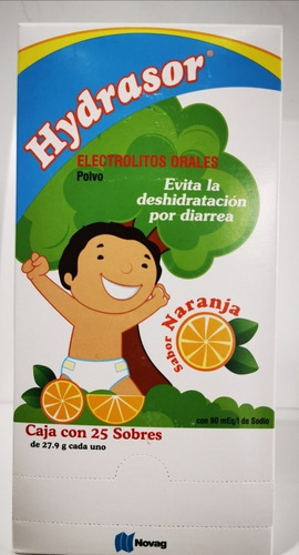 Hydrasor Electrolitos Orales Polvo Caja C/ 25 Sobres Naranja